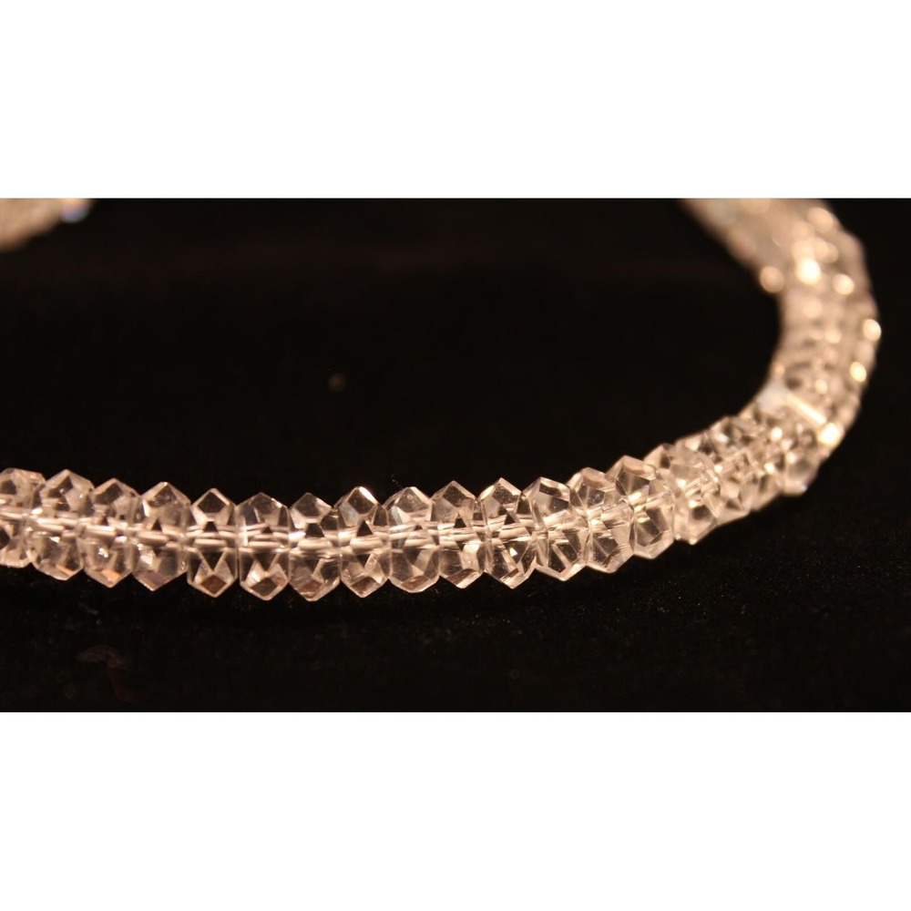 Deb Guyot designs Herkimer Diamond Quartz Beaded Bracelet With Sterling Silver K - Picture 5 of 6